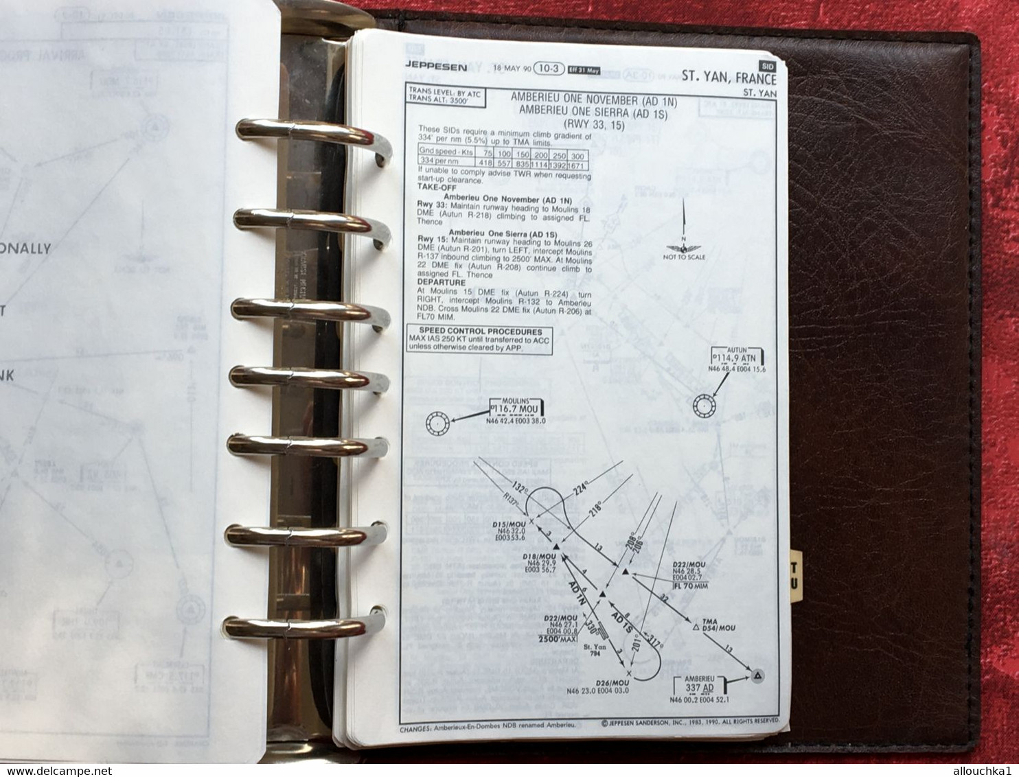 Transport Aviation Commerciale  Manuel Jeppesen Airway Manual service plans de vol aéroports de France-Suisse-Corse-