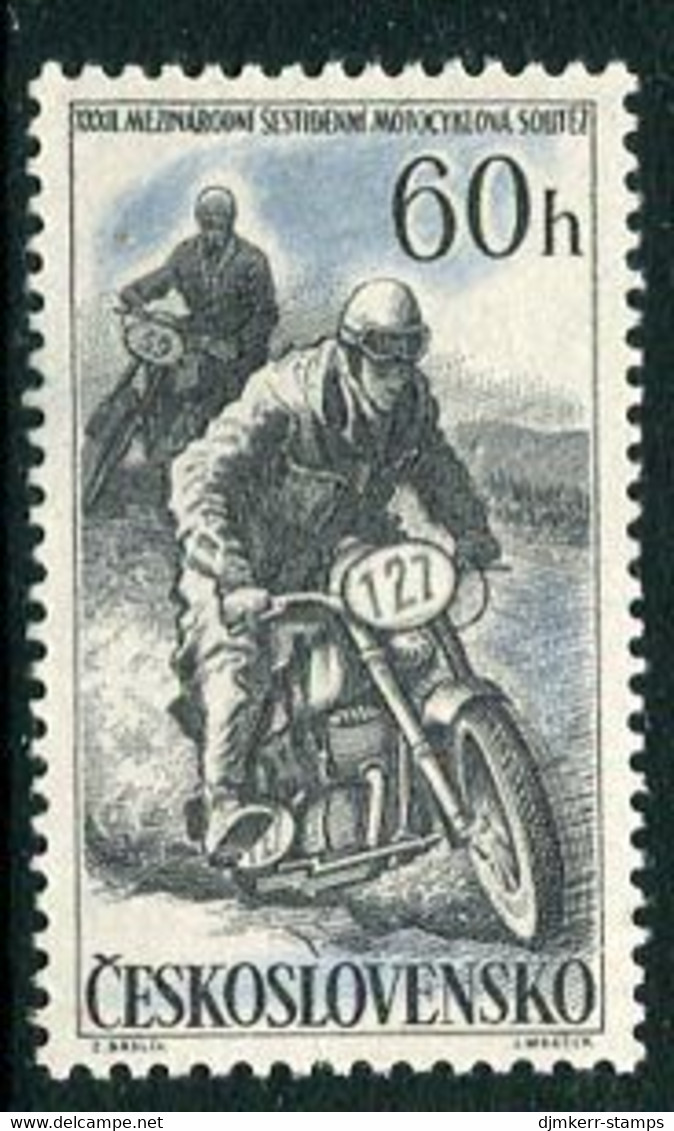 CZECHOSLOVAKIA 1957 Motorcycle 6-day Tour MNH / **.  Michel 1034 - Nuevos