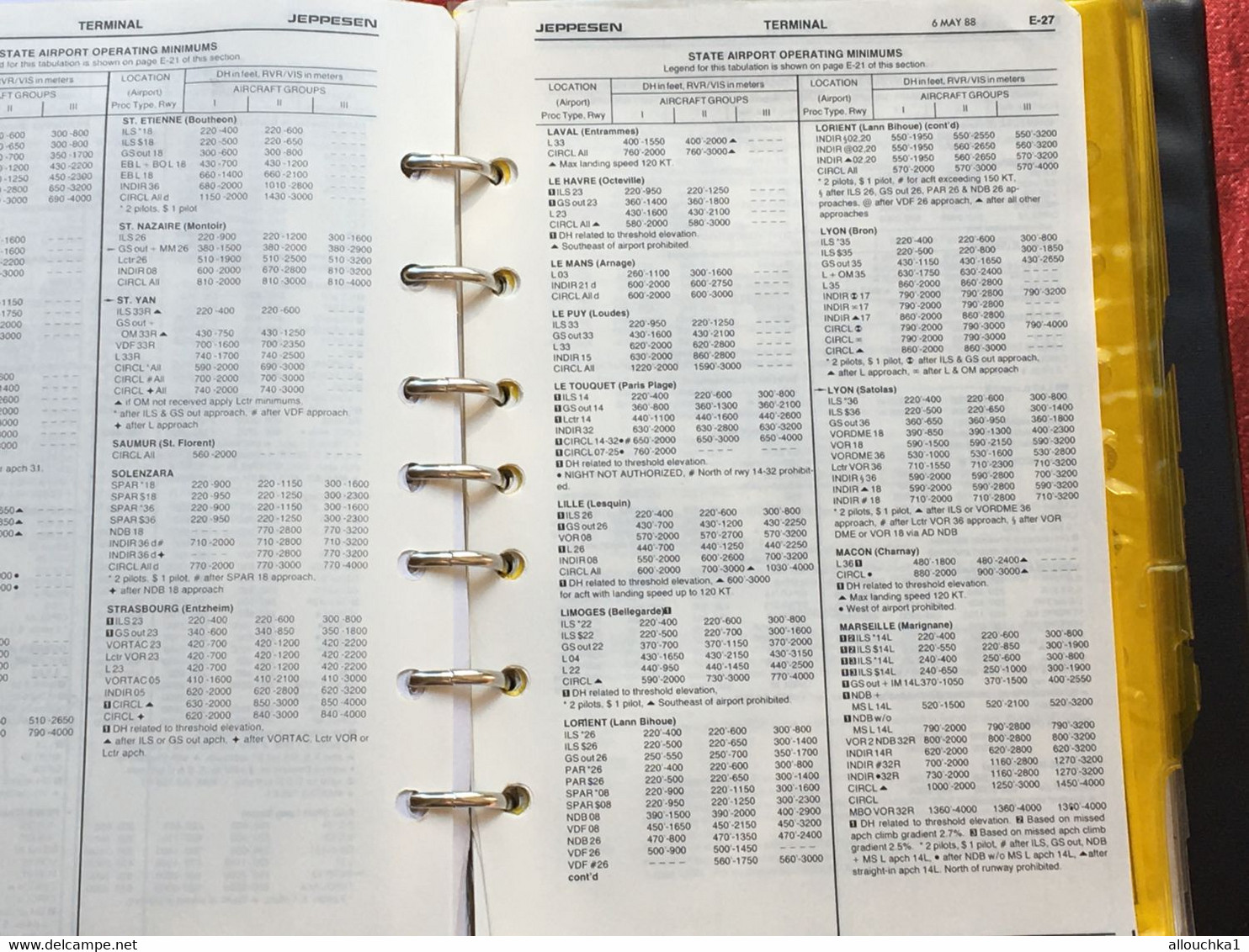 Beechkraft king air C90 Pilote operating Aviation  Manuel Jeppesen Airway Manual service plans vol aéroports France