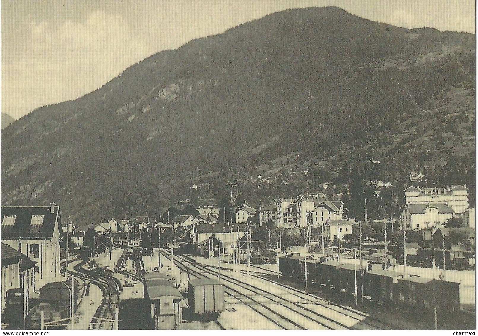 74 SERIE DE 10 CARTES POSTALES DES GARES DE LA LIGNE DE TRAIN A VOIX METRIQUE DE LA VALLÉE DE CHAMONIX MONT BLANC