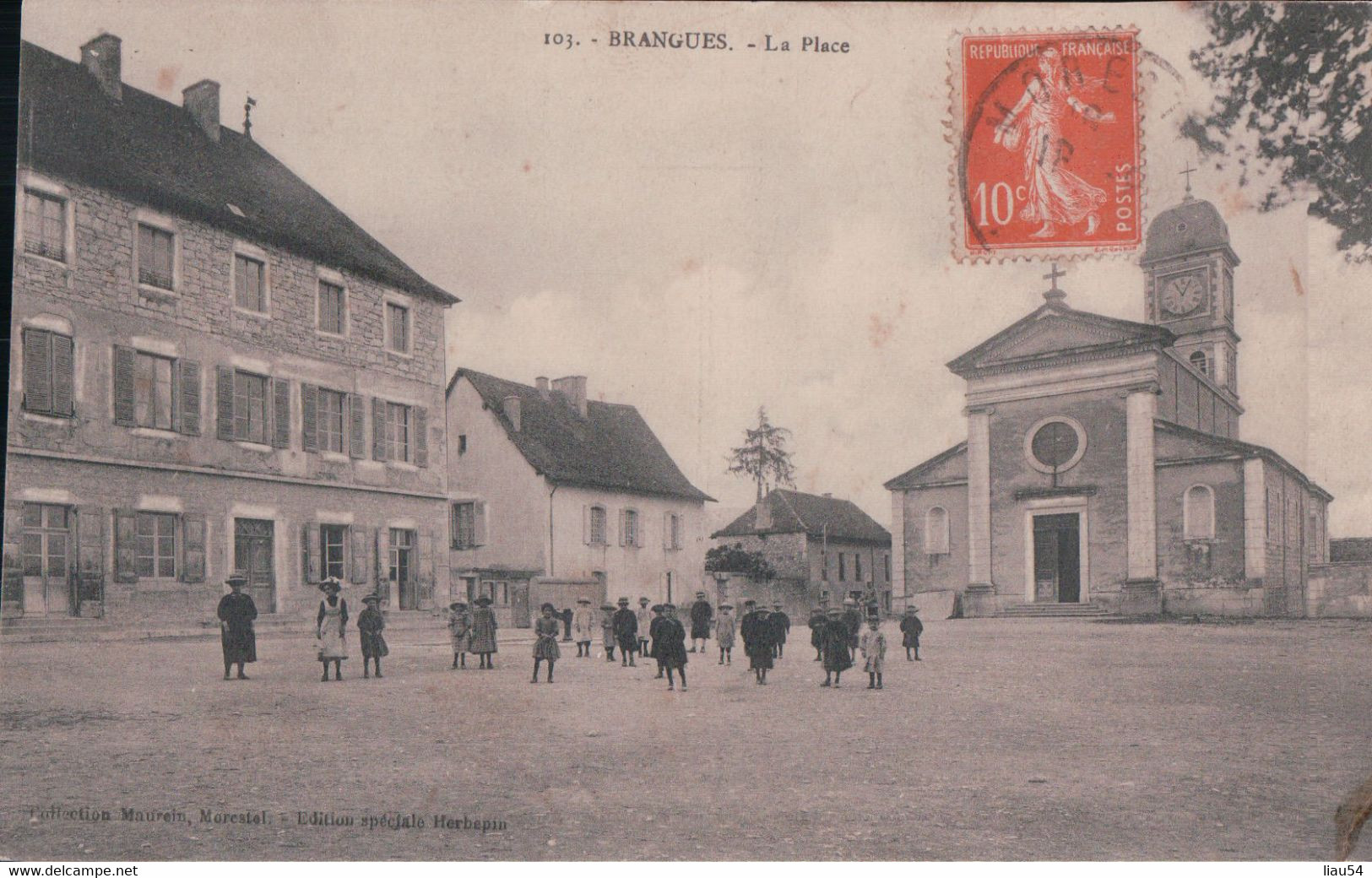 BRANGUES La Place (1915) - Brangues