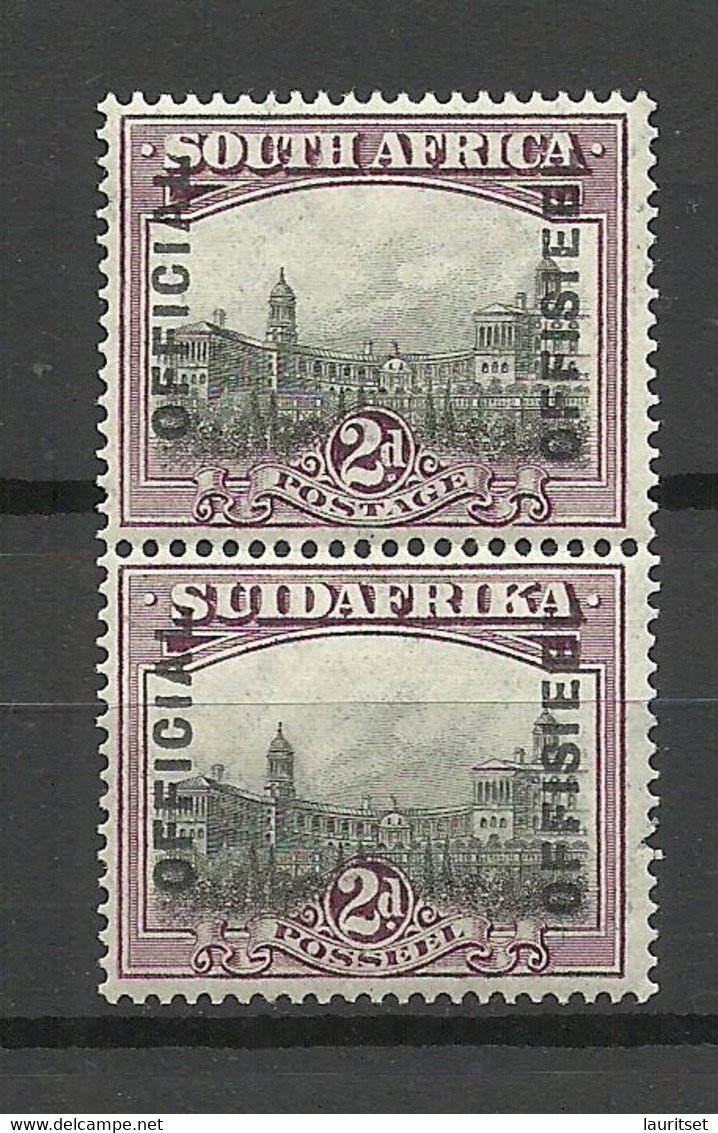 SÜDAFRIKA South Africa 1929 Michel 18 - 19 MNH/MH Dienstmarken Duty Tax - Servizio