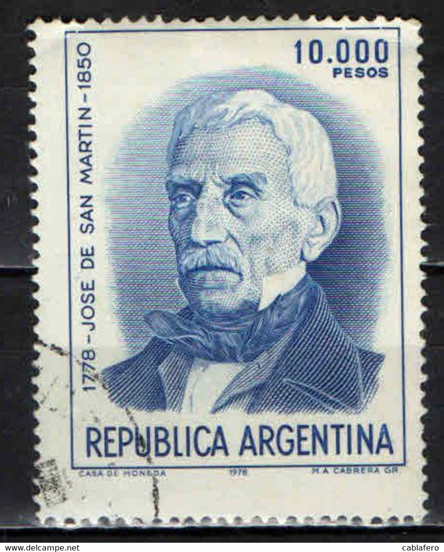 ARGENTINA - 1981 - PERSONALITA': JOSE DE SAN MARTIN - USATO - Used Stamps