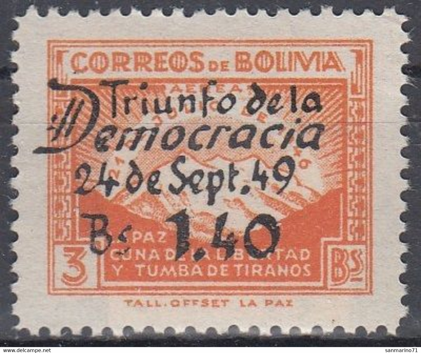 BOLIVIA 446,unused - Bolivien