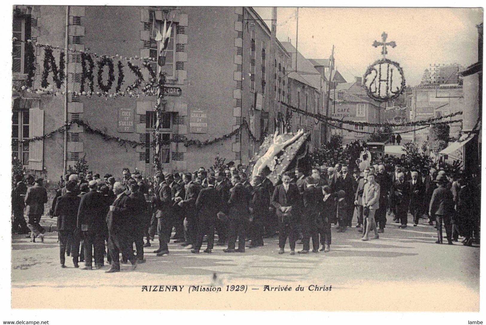 AIZENAY - Mission 1929 - 10 cartes postales - état divers ( voir note )