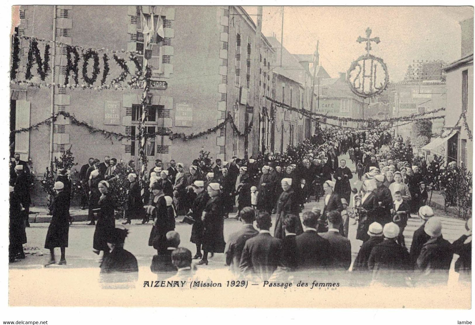 AIZENAY - Mission 1929 - 10 cartes postales - état divers ( voir note )