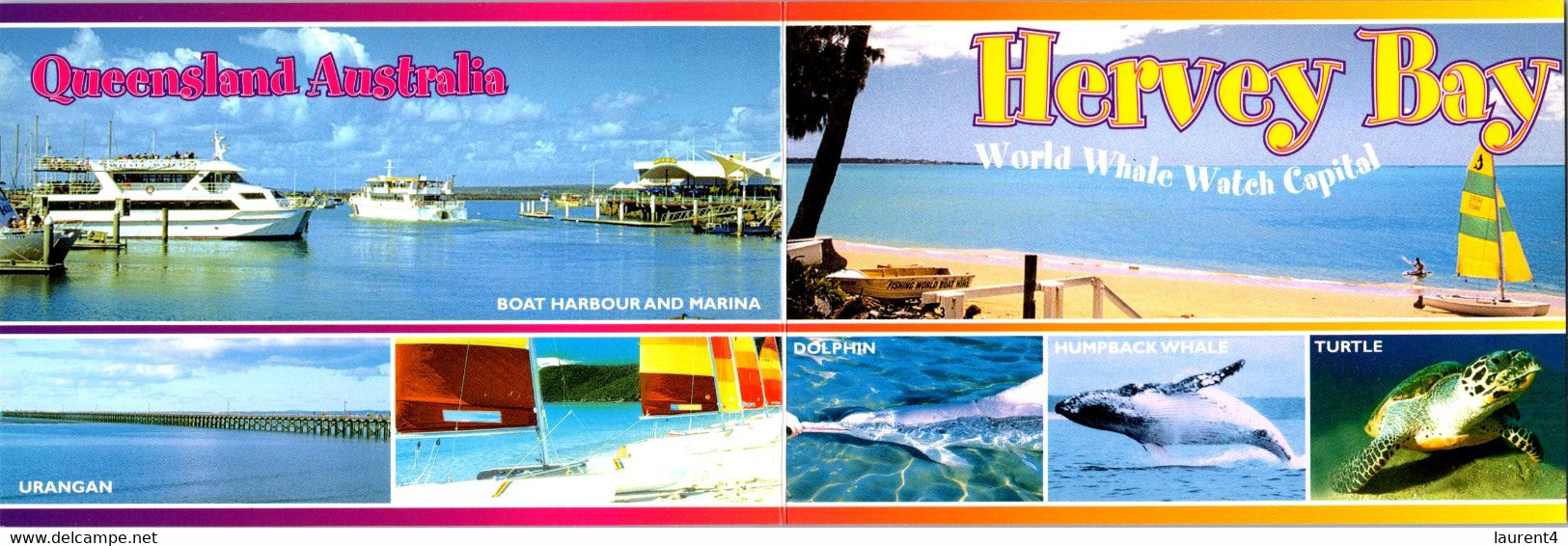 (5 A 32) Australia - QLD - Hervey Bay (doulbe Size Postcard - Folded) - Sunshine Coast