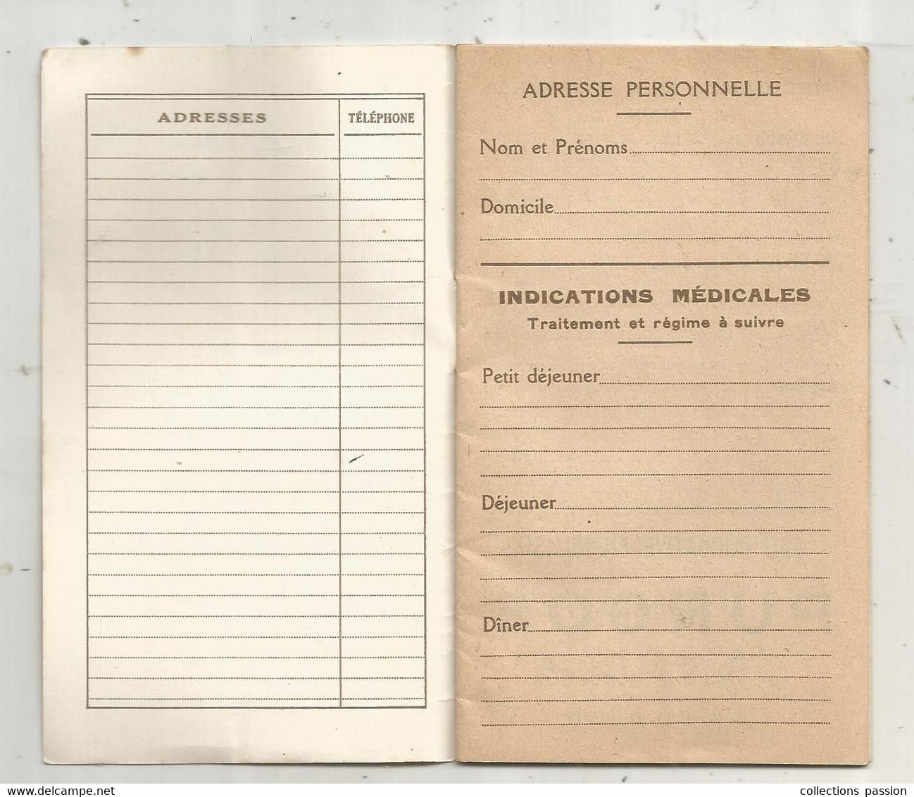 Agenda 1933 , VICHY ETAT , Cie Fermière De Vichy ,26 Pages ,4 Scans, Frais Fr 1.85 E - Andere & Zonder Classificatie