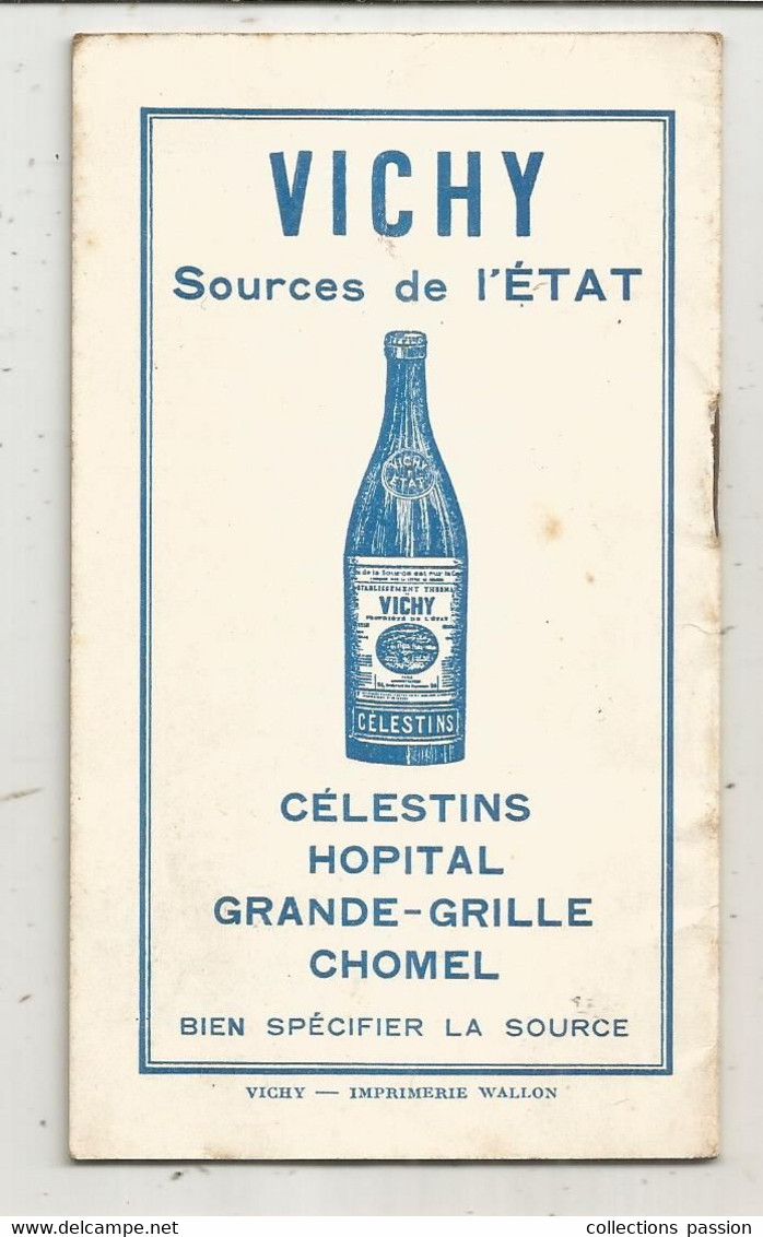 Agenda 1933 , VICHY ETAT , Cie Fermière De Vichy ,26 Pages ,4 Scans, Frais Fr 1.85 E - Sonstige & Ohne Zuordnung