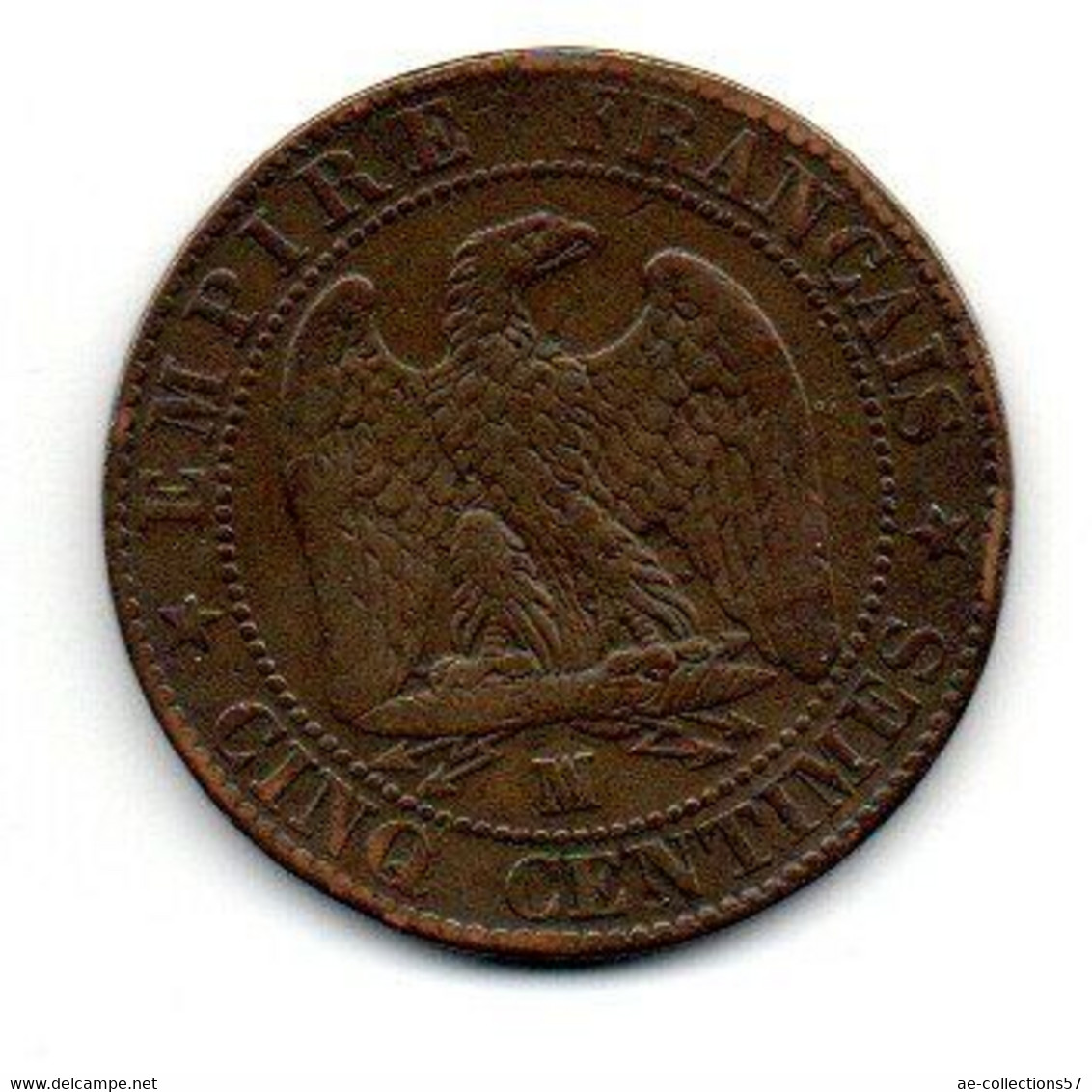 Napoléon III  --  5 Centimes 1855 MA   Ancre  -   état  TB - 5 Centimes