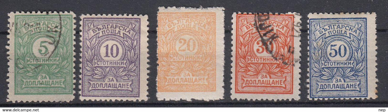 BULGARIJE - Michel - 1919/21 - Nr 21/28 X/y (SELECTIE) - MH* + (*) + Gest/Obl/Us - Timbres-taxe