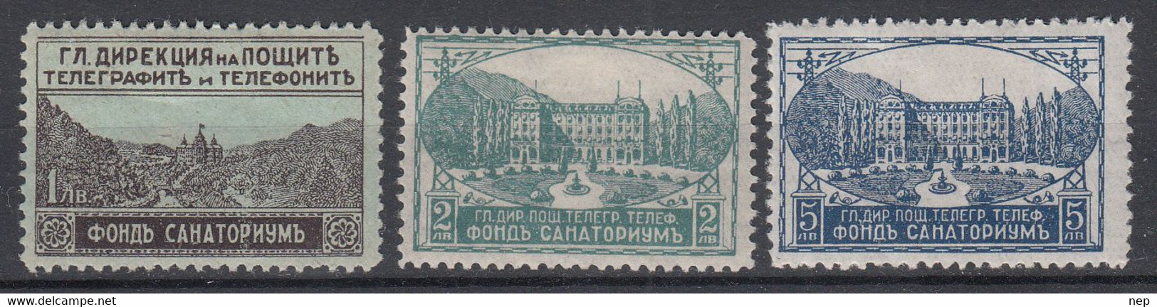 BULGARIJE - Michel - 1925 - Nr 1/3 (Welwillendheidszegels) - MH* - Timbres De Service