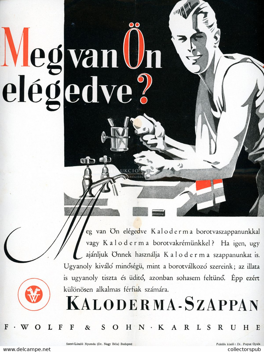 Meg Van Ön Elégedve? Kaloderma, Reklám Kisplakát 1930-35. Ca.  24*28 Cm - Non Classés
