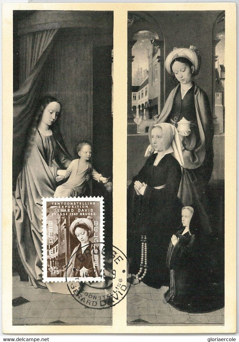 57027 - BELGIUM - POSTAL HISTORY: MAXIMUM CARD 1949 - ART Religion - 1934-1951