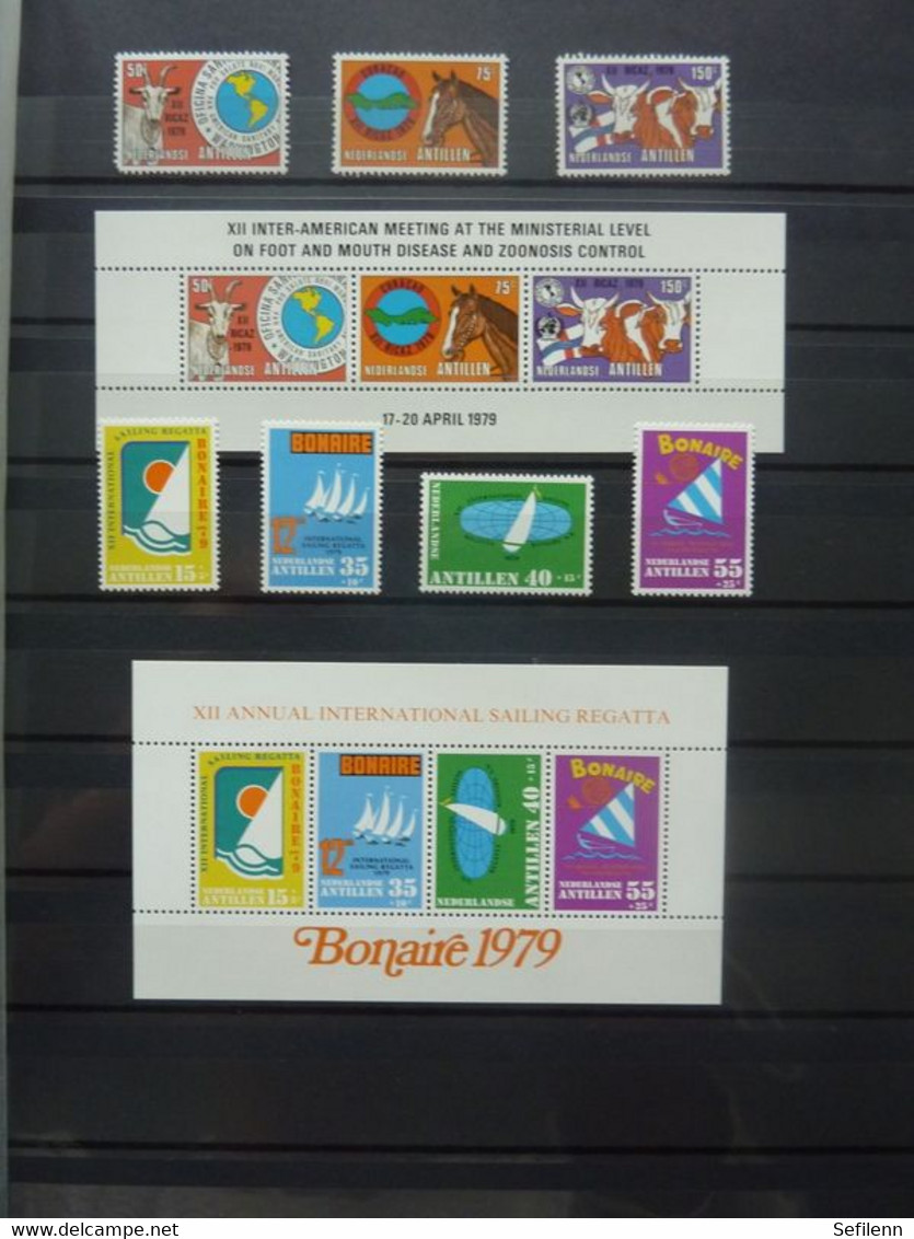 Suriname/Netherlands Antilles(till 1998)/Suriname/Netherlands Indië/Curacao/Netherlands New Guinea in 2 stockbooks