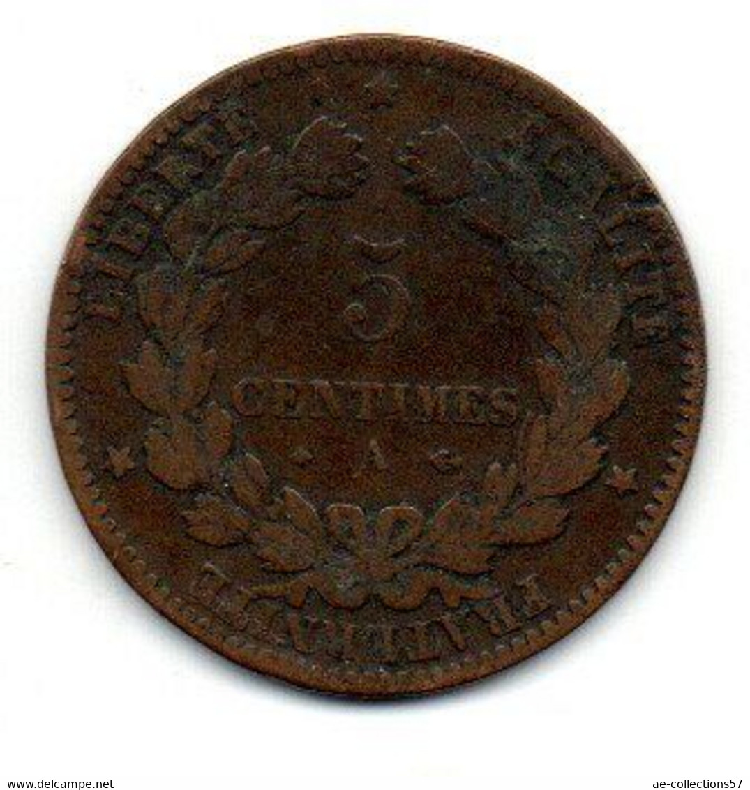 France --  5 Centimes 1879 A Ancre Barrée  -   état  B - Other & Unclassified