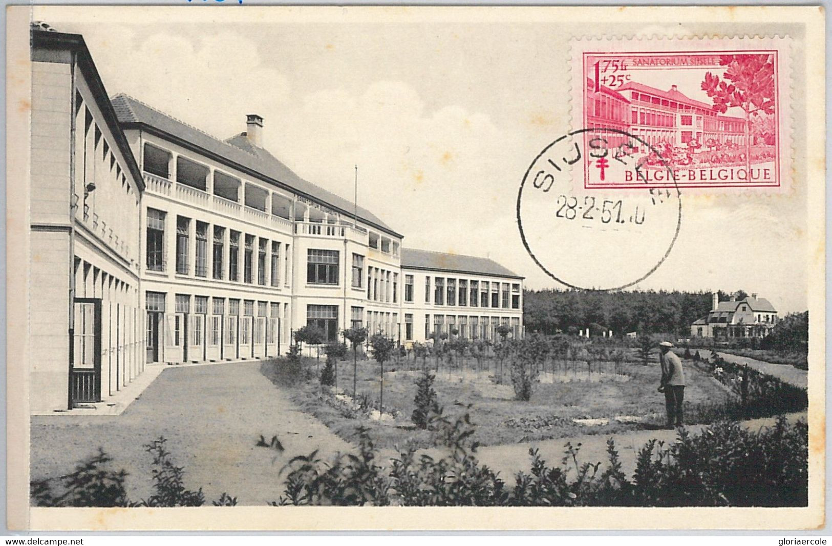 57033 - BELGIUM - POSTAL HISTORY: MAXIMUM CARD 1951 - ARCHITECTURE - 1934-1951