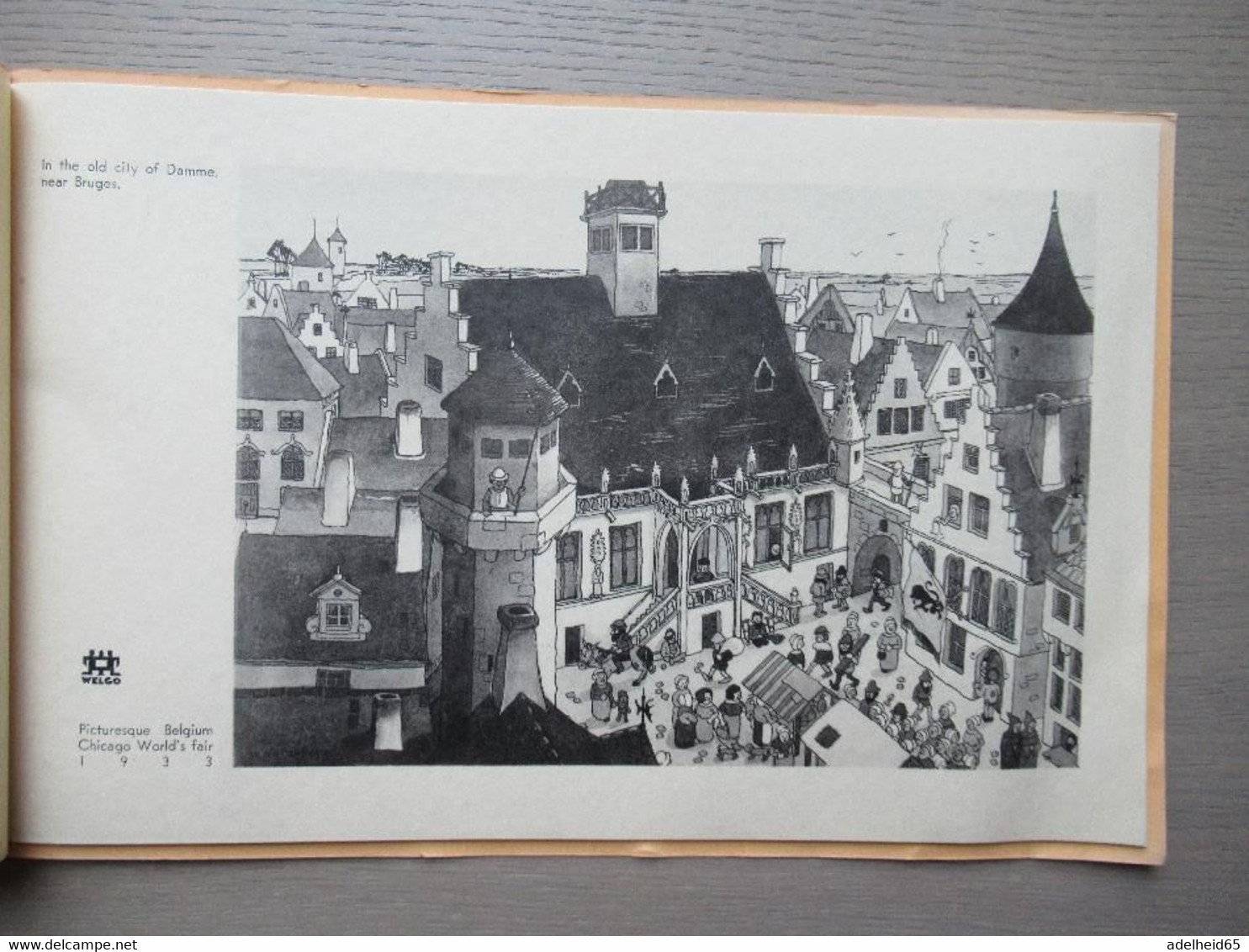 Old Belgium (cartoons) As Seen By Jean Dratz Chicago World Fair 1933 Picturesque Belgium - Europa