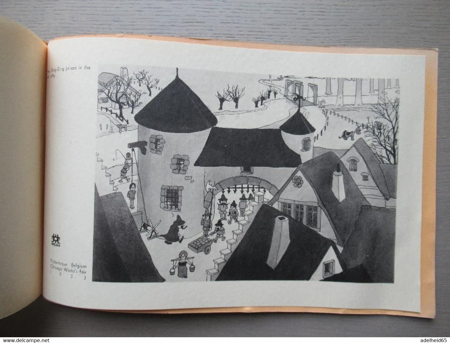 Old Belgium (cartoons) as seen by Jean Dratz Chicago world Fair 1933 Picturesque Belgium