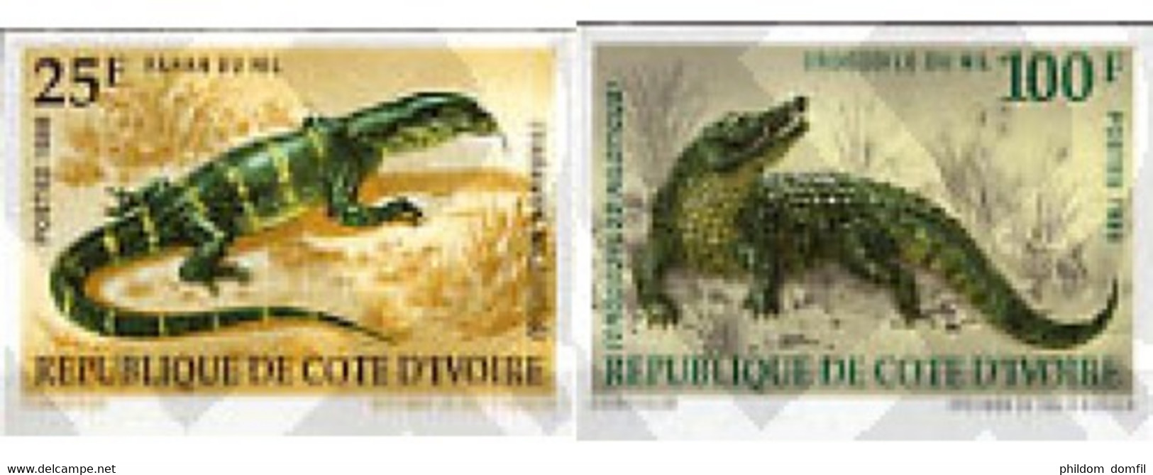 Ref. 193401 * MNH * - IVORY COAST. 1989. FAUNA IN DANGER OF EXTINCTION . FAUNA EN PELIGRO DE EXTINCION - Altri & Non Classificati