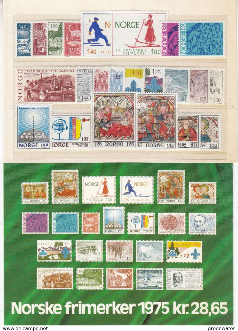 Norway 1975 Complete Year ** Mnh (54117) - Ganze Jahrgänge