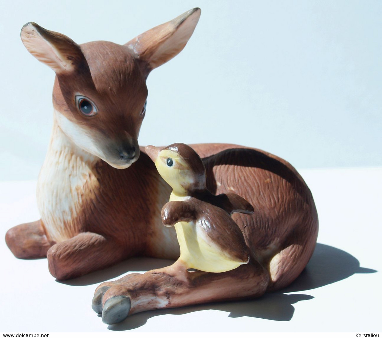 5 FIGURINES ANIMALES – EVA DALBERG – FRANKLIN - PORCELAINES - TBE - Animals