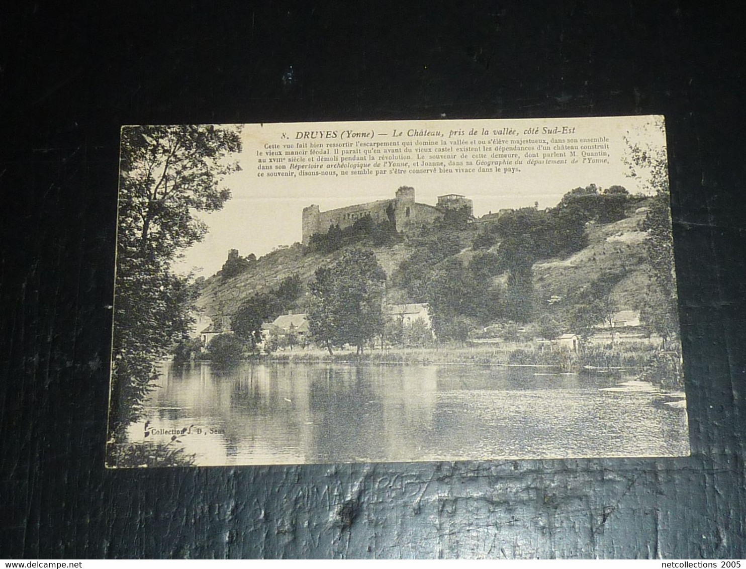 DRUYES ou DRUYES-LES-BELLES-FONTAINES - LE CHATEAU LOT DE 8 CARTES POSTALES TOUTES DIFFERENTES - 89 YONNE (B.V)