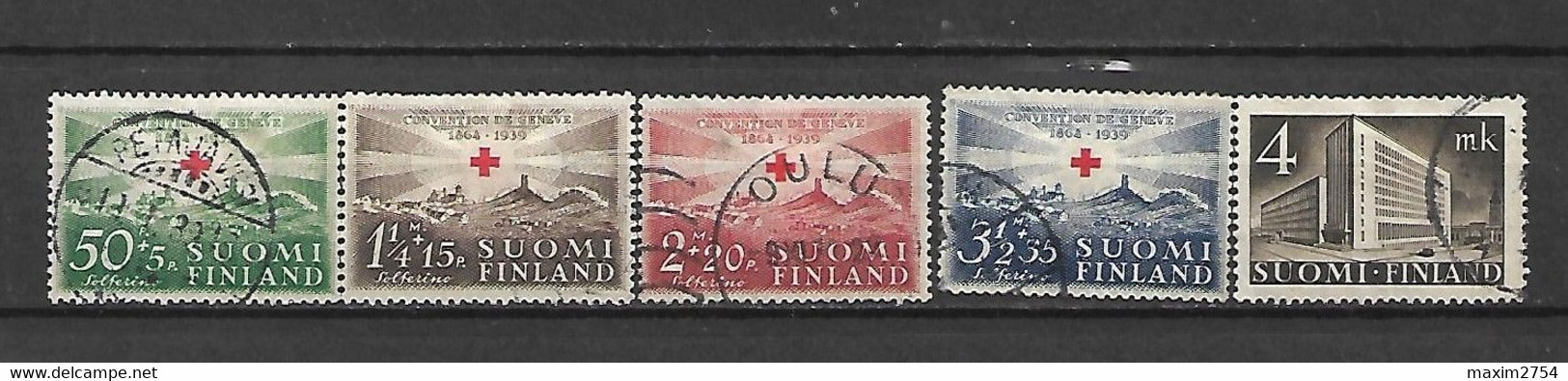 FINLANDIA - 1939 - N. 209/12 - N. 213 USATI (CATALOGO UNIFICATO) - Used Stamps
