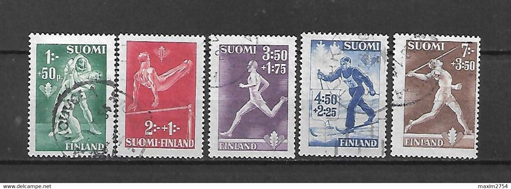 FINLANDIA - 1945 - N. 282/86 USATI (CATALOGO UNIFICATO) - Gebraucht