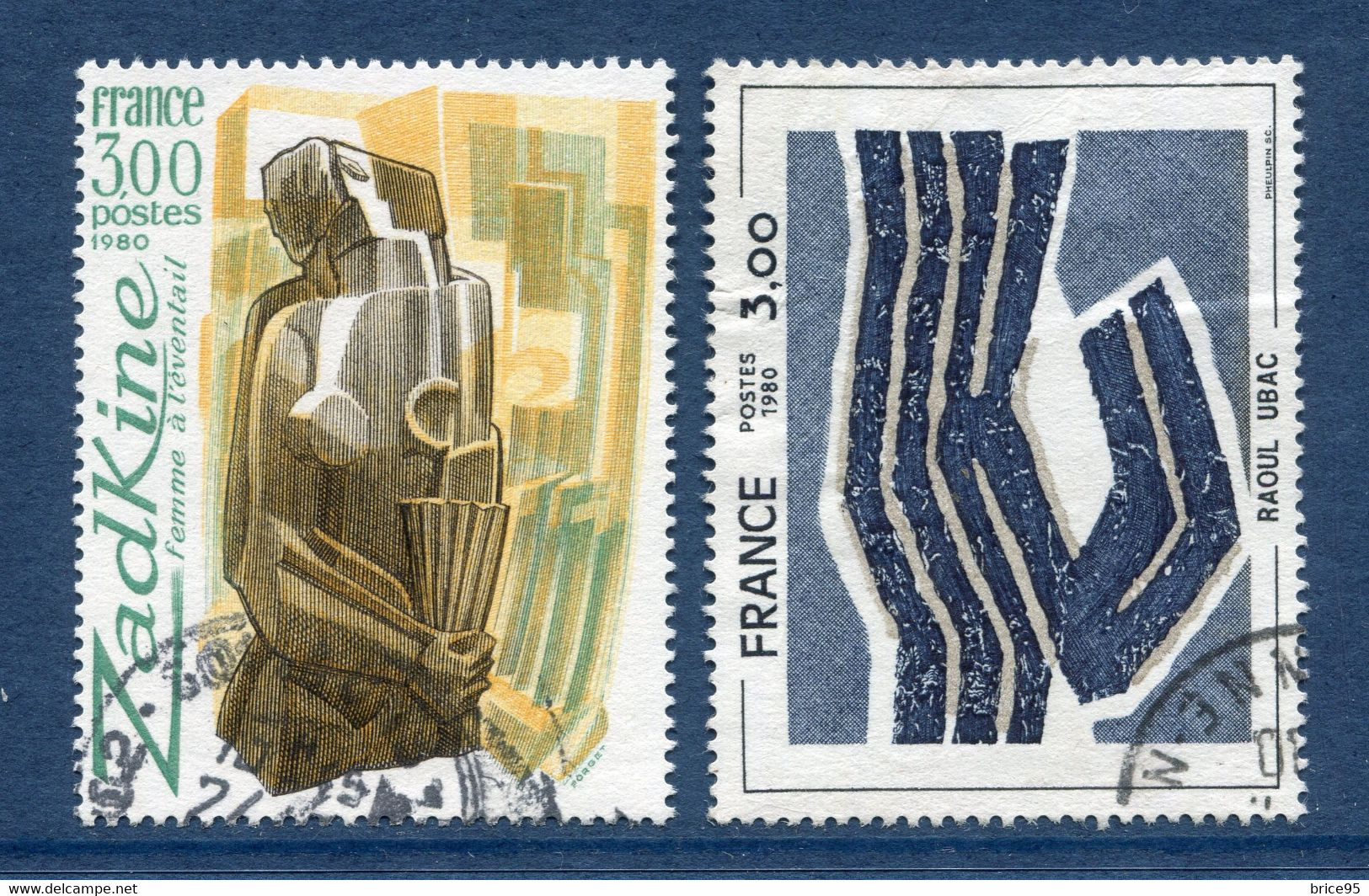 ⭐ France - YT Nº 2074 Et 2075 - Oblitéré - 1980 ⭐ - Used Stamps