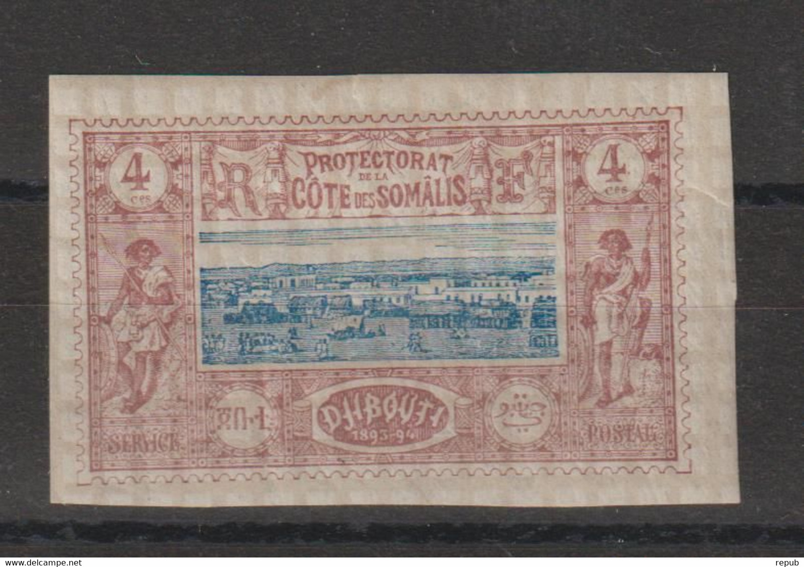 Cote Des Somalis 1894-1900 Vues Diverses De Djibouti 8, 1 Val * Charnière MH - Neufs