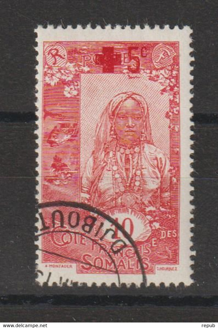 Cote Des Somalis 1915 Croix Rouge 100, 1 Val Oblit. Used - Oblitérés