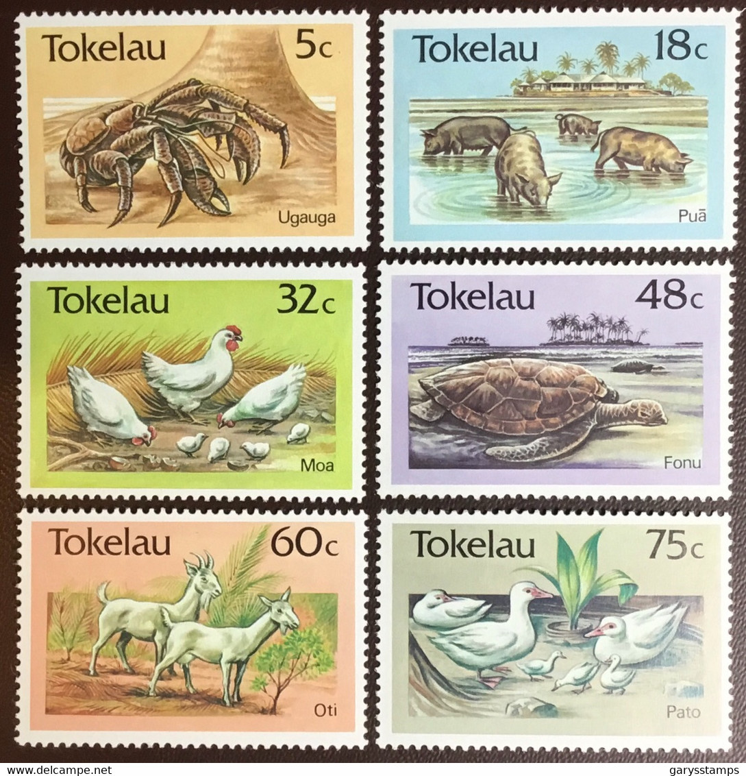 Tokelau 1986 Animals Birds Crabs Turtles MNH - Altri & Non Classificati