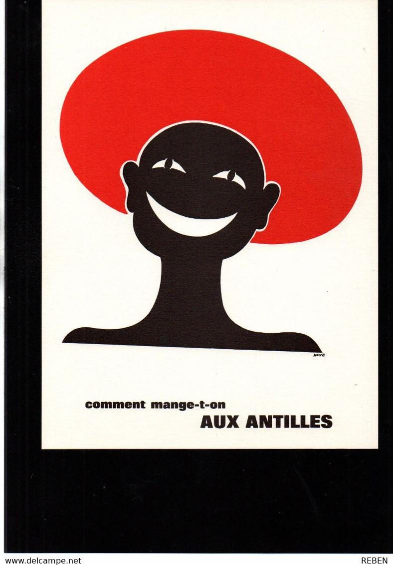 "Comment Mange T'on Aux Antilles" D'après Un Dessin De Hove Années 70' Laboratoires Thérica - Andere & Zonder Classificatie