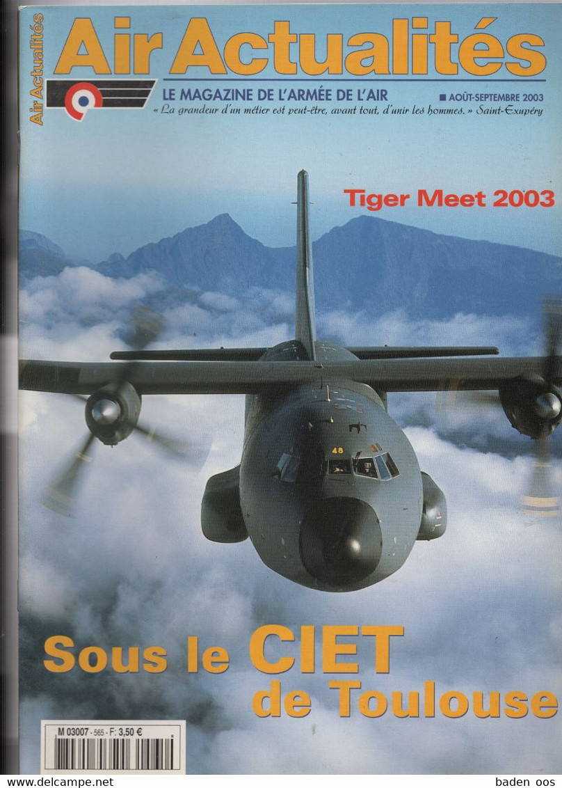Air Actualités Septembre 2003 N°565 Tiger Meet 2003 - Français