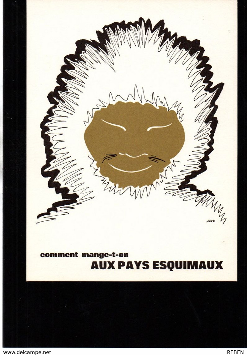 "Comment Mange T'on Aux Pays Esquimaux" D'après Un Dessin De Hove Années 70' Laboratoires Thérica - Altri & Non Classificati