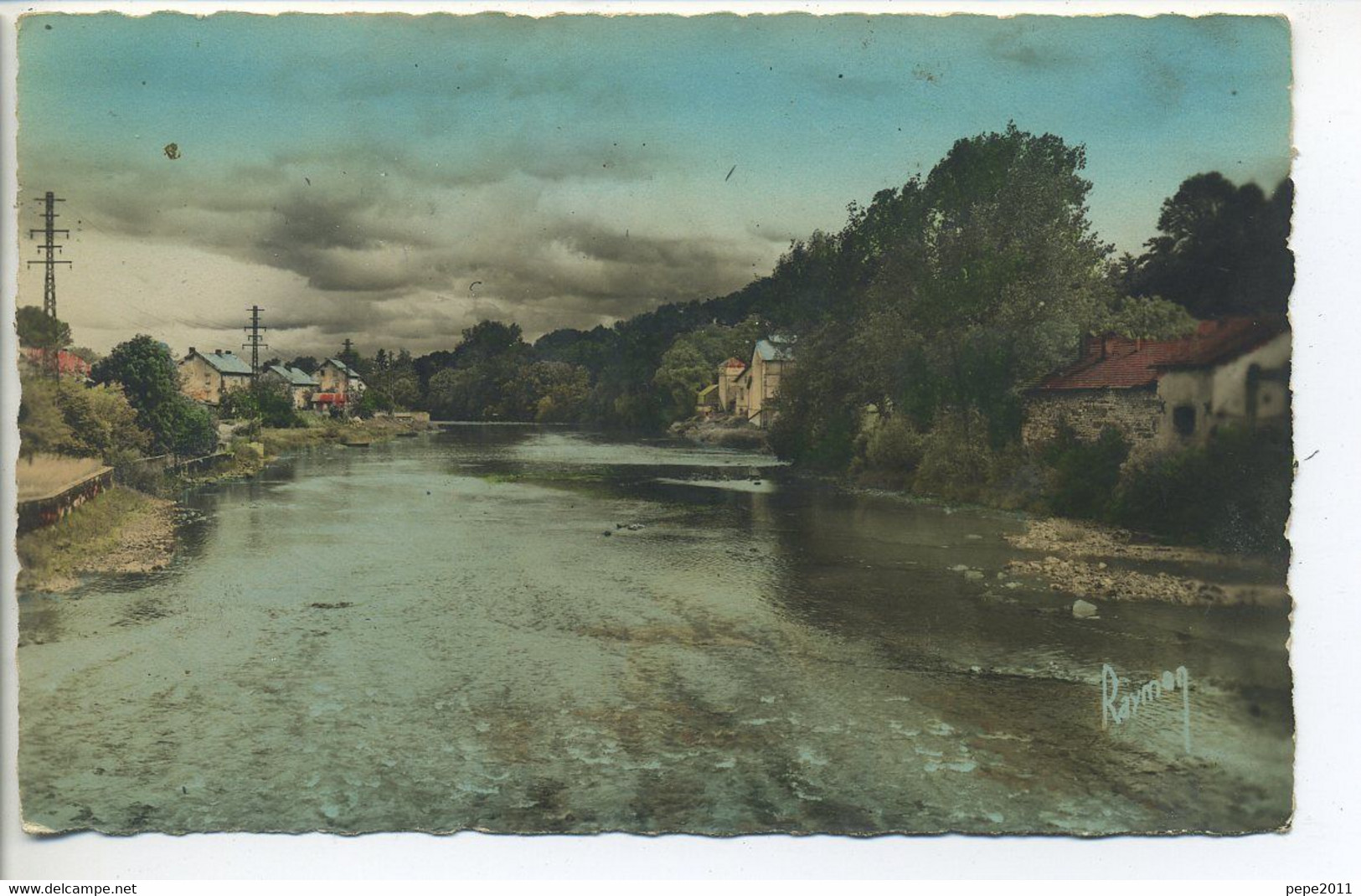 CPA 25 VALENTIGNEY Vue Sur Le Doubs - Valentigney