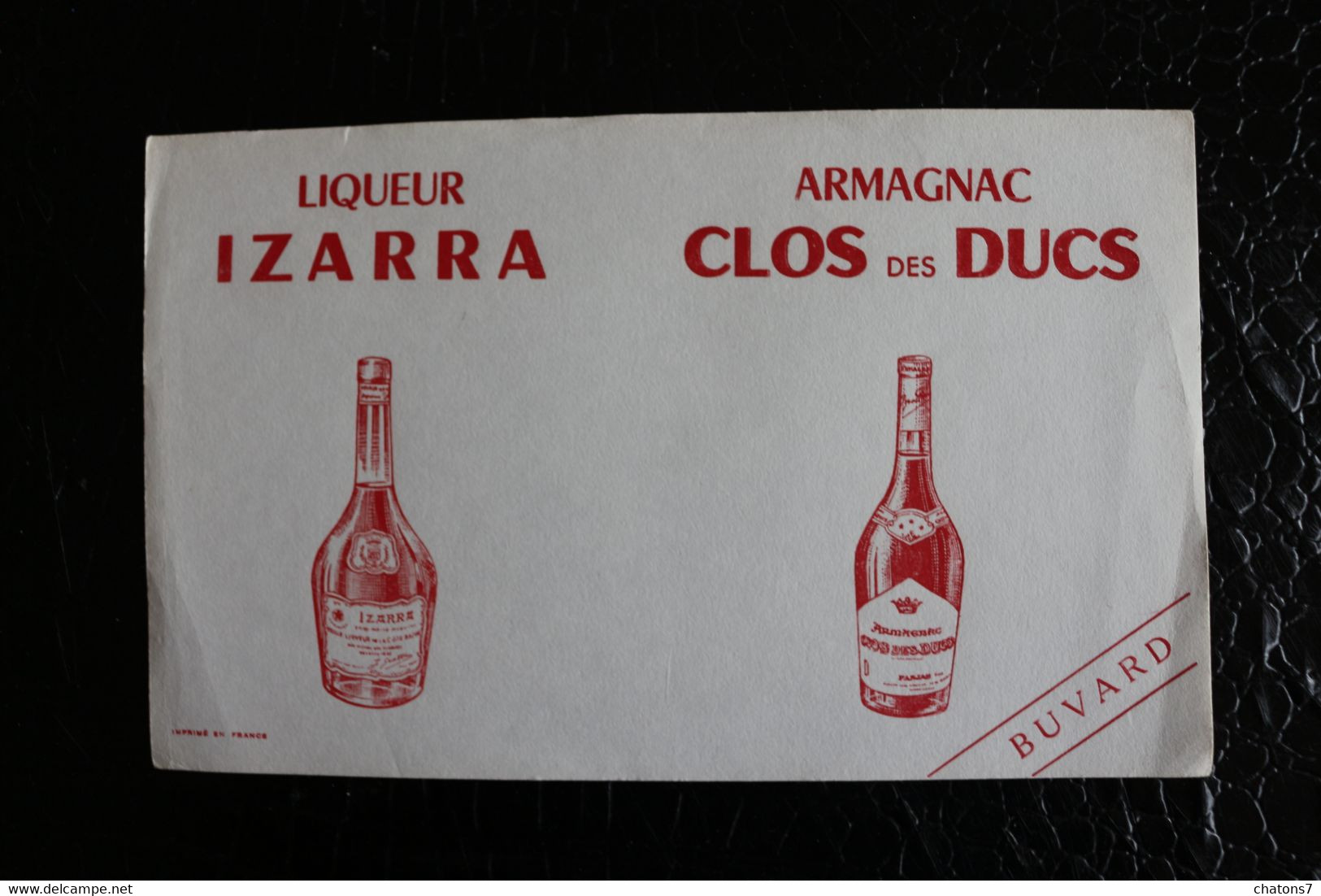 BU/4 - Buvard - Publicité - Liqueur  Izarra - Armagnac Clos Des Ducs  /  22x14 Cm - Licores & Cervezas