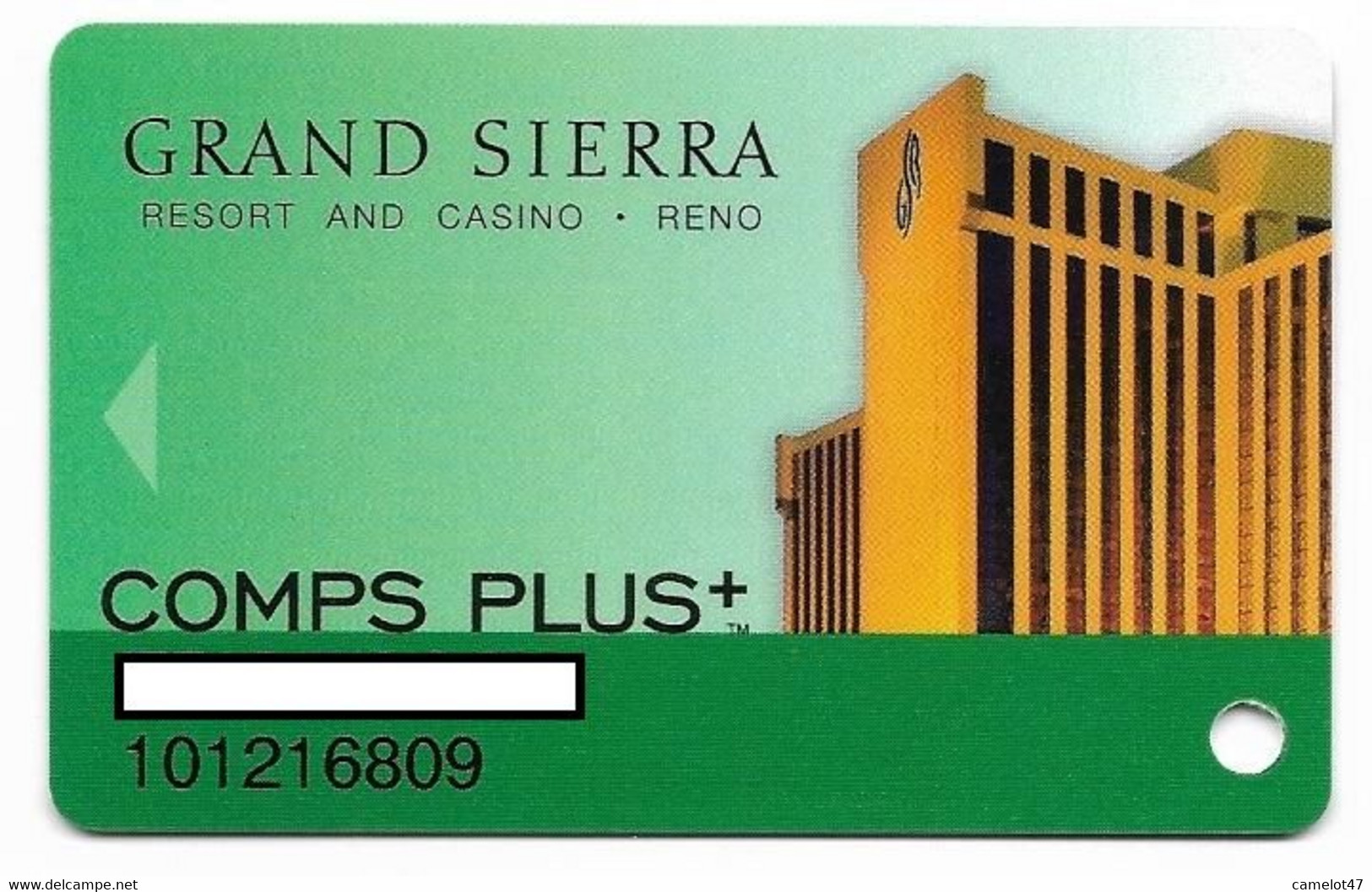 Grand Sierra Casino, Reno, NV, U.S.A., Older Used Slot Or Player's Card, # Gransierra-2 - Casinokarten
