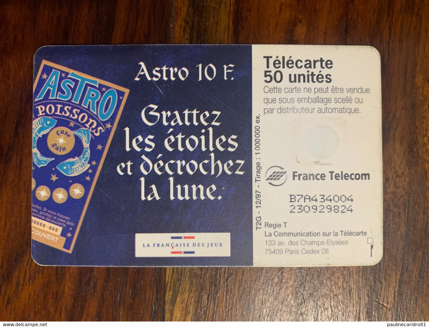 Télécarte France Télécom 50 Unités Astro Poisson - Non Classificati