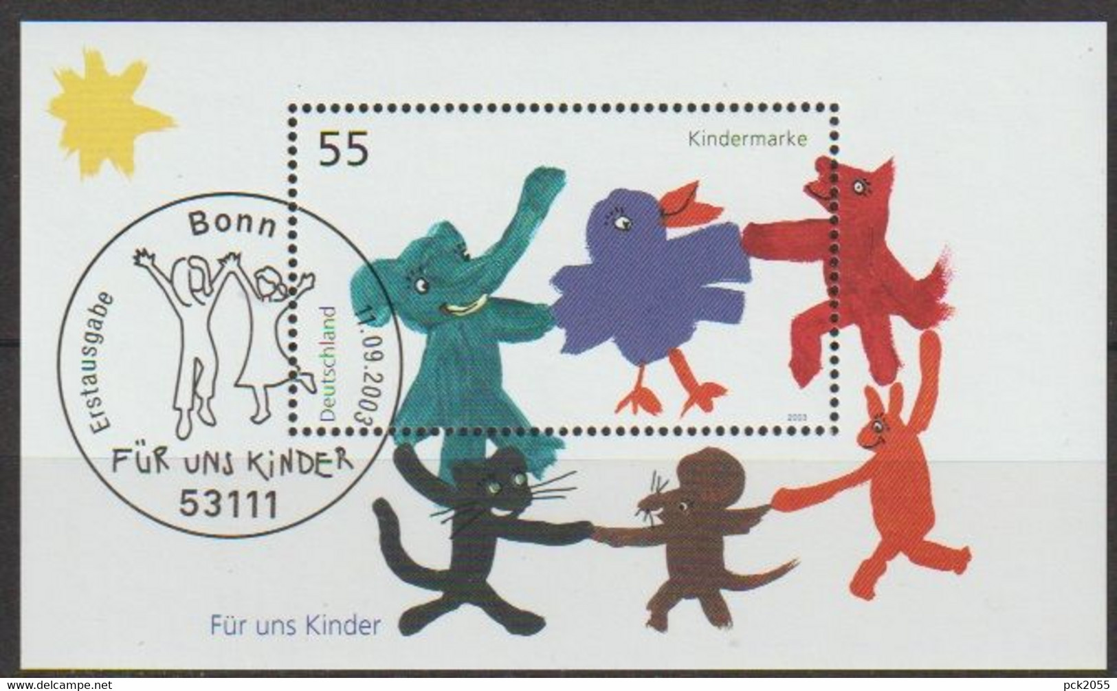 Deutschland 2003 Mi-Nr.2360  Block 64 O Gest. ESST. Bonn Für Uns Kinder( D1785 )günstige Versandkosten - 2001-2010