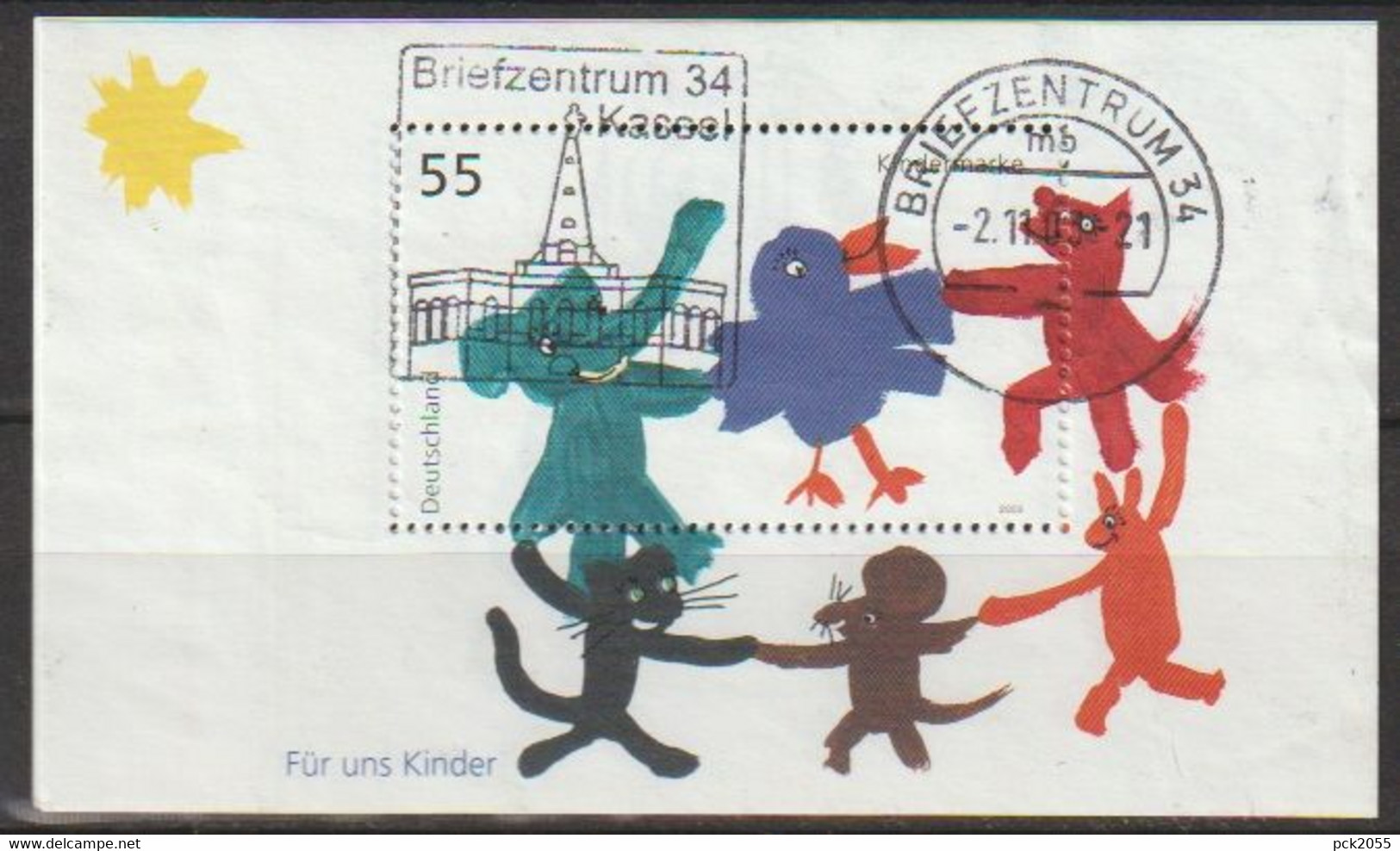 Deutschland 2003 Mi-Nr.2360  Block 64 O Gest. MwST. BZ 34 Für Uns Kinder( A2263 )günstige Versandkosten - 2001-2010