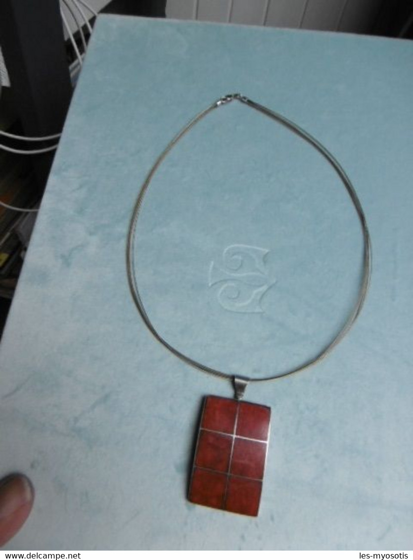 Collier En Argent Massif - Necklaces/Chains