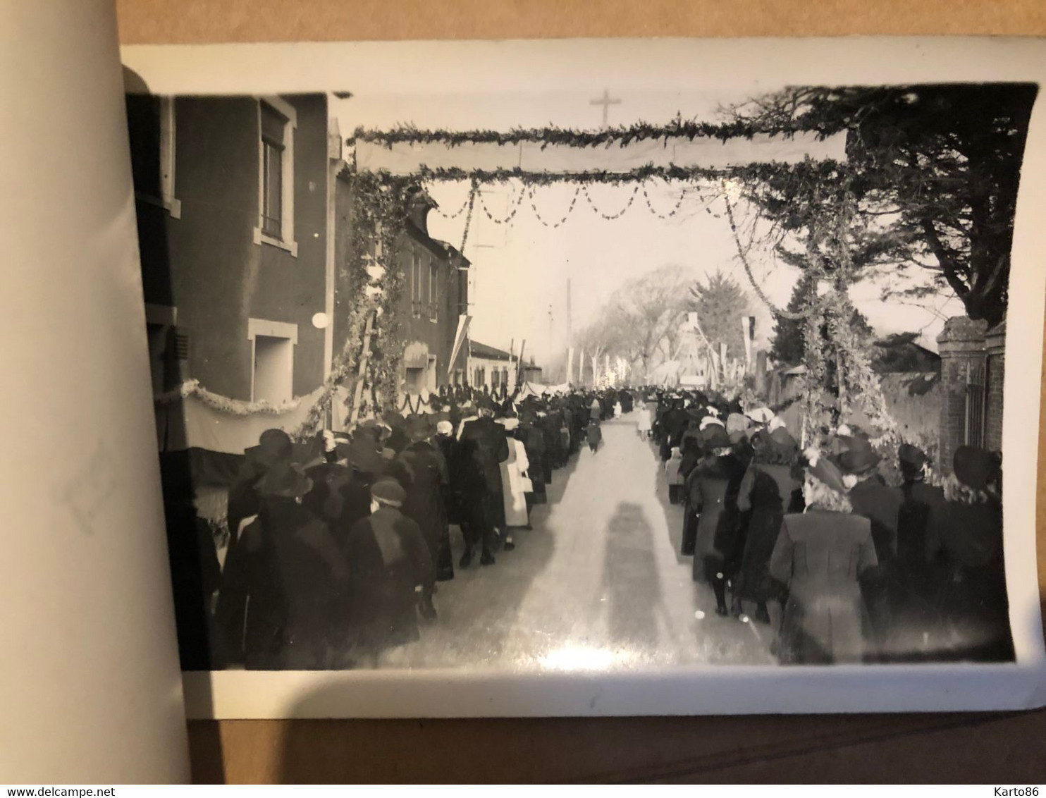 bourgneuf en retz * RARE carnet de 11 photos * Souvenir de la Mission de Décembre 1948 * relié