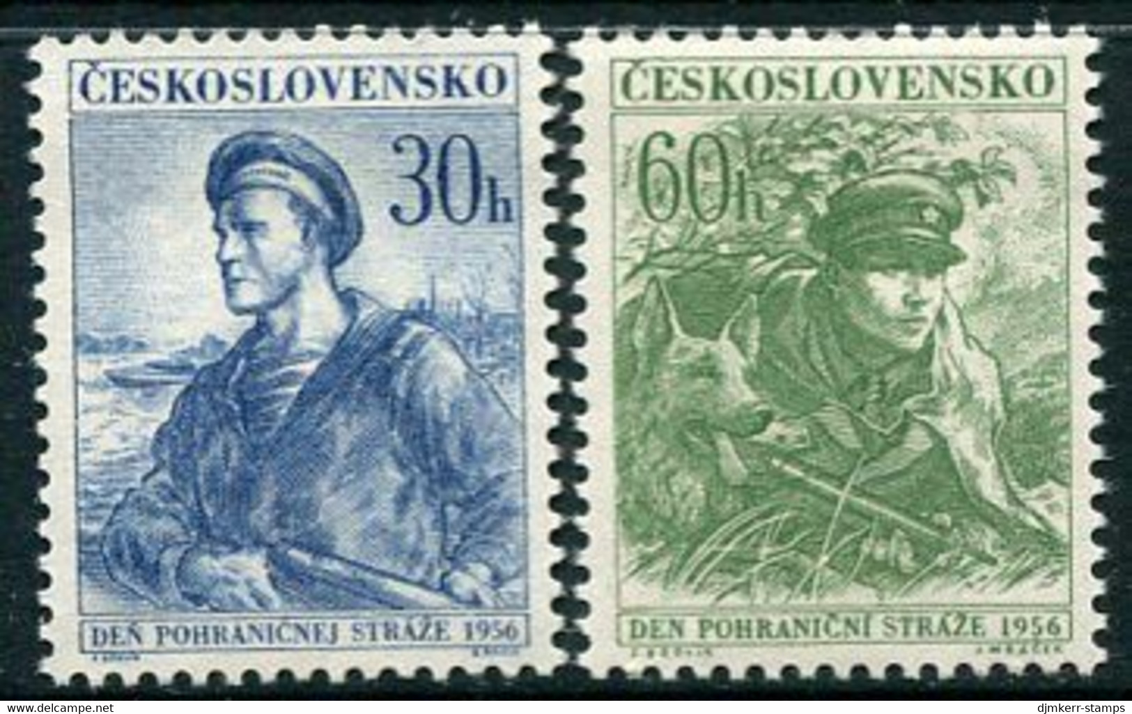 CZECHOSLOVAKIA 1956 Border Protection Force  MNH / **.  Michel 979-80 - Neufs