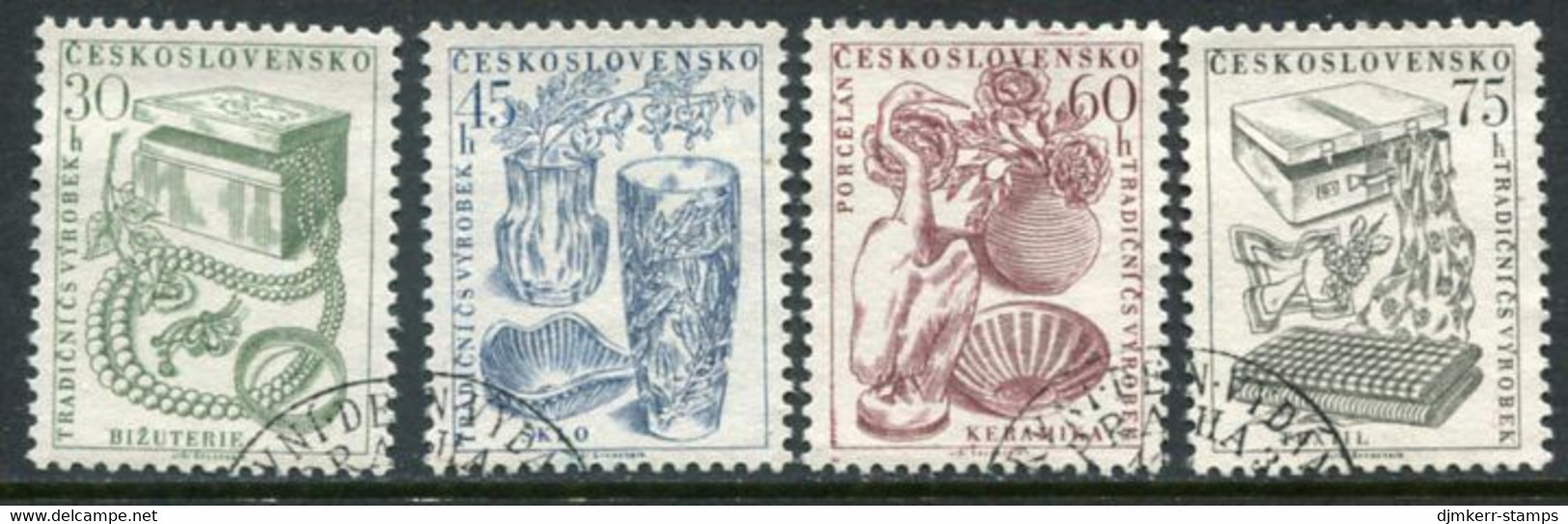 CZECHOSLOVAKIA 1956 Export Products Used.  Michel 954-57 - Used Stamps