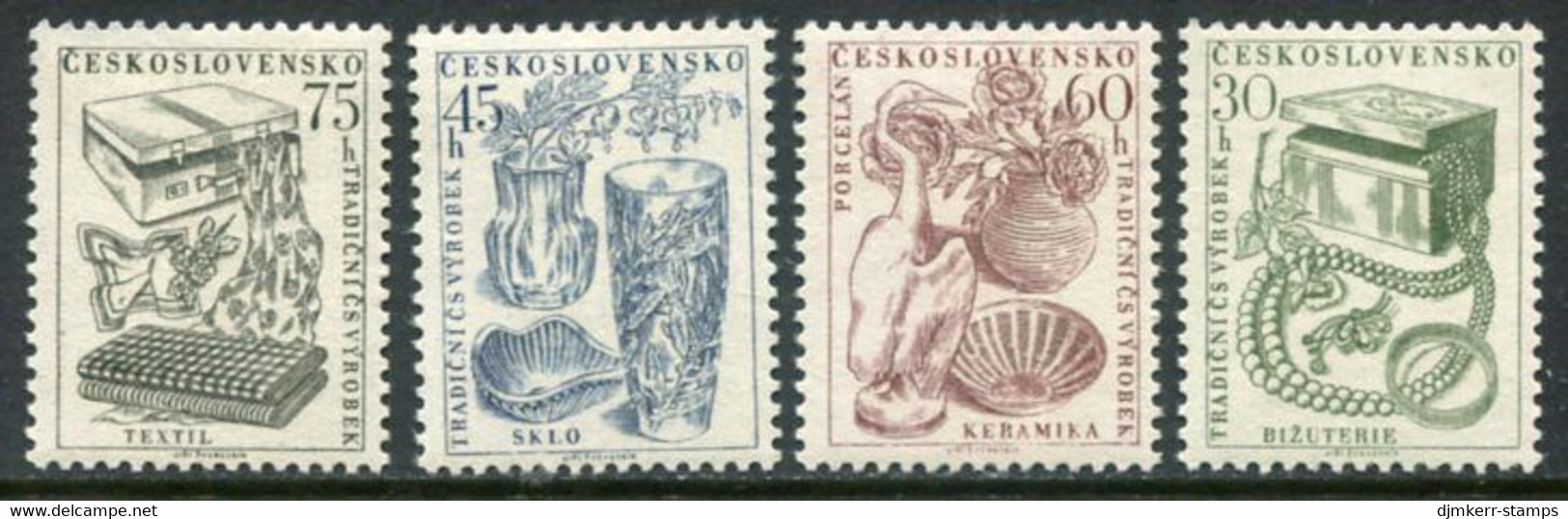 CZECHOSLOVAKIA 1956 Export Products MNH / **.  Michel 954-57 - Unused Stamps