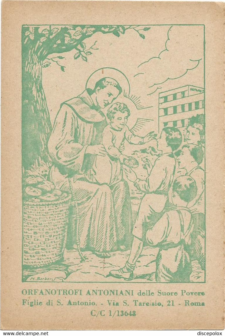 AA2710/12 Roma - Via San Tarcisio - Orfanotrofi Antoniani Delle Suore Povere - Illustrazione Illustration M. Barberis - Enseignement, Ecoles Et Universités