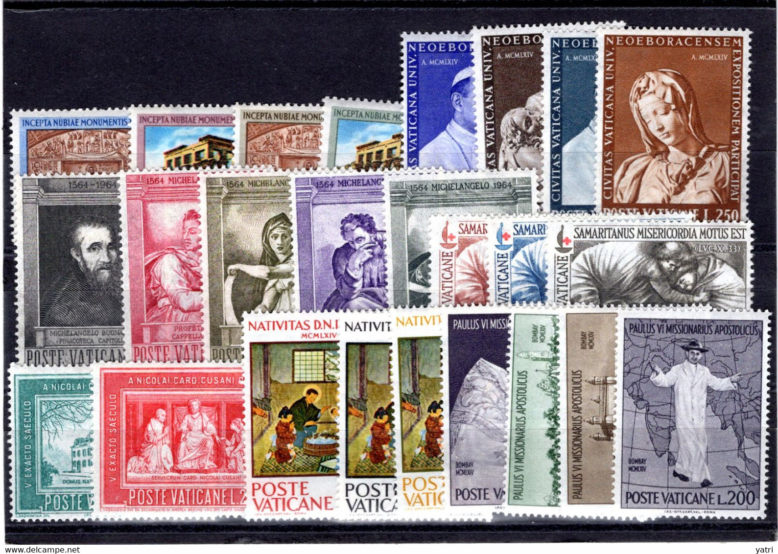 Vaticano - 1964 - Annata Completa / Complete Year Set VF Sass. 375-403 ** - Annate Complete