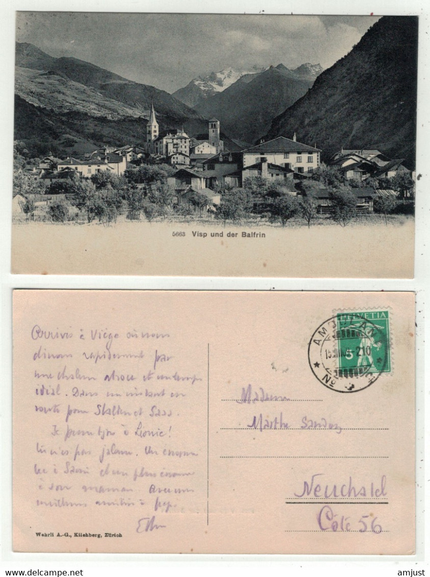Suisse // Schweiz // Valais // Visp-Viège Et Le Balfrin - Viège